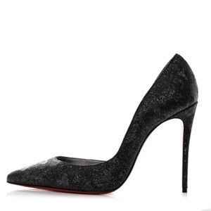 Beautiful Louboutin Iriza pumps glittery perfect for holidays brand new
